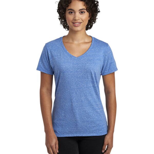 Ladies' Snow Heather V-Neck T-Shirt Thumbnail