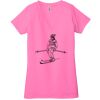 Ladies' Jersey Short-Sleeve Deep V-Neck T-Shirt Thumbnail